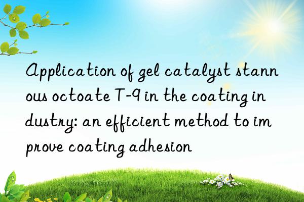 application of gel catalyst stannous octoate t-9 in the coating industry: an efficient method to improve coating adhesion