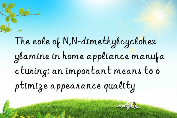 The role of N,N-dimethylcyclohexylamine in home appliance manufacturing: an important means to optimize appearance quality