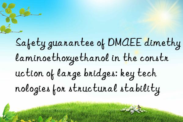 Safety guarantee of DMAEE dimethylaminoethoxyethanol in the construction of large bridges: key technologies for structural stability