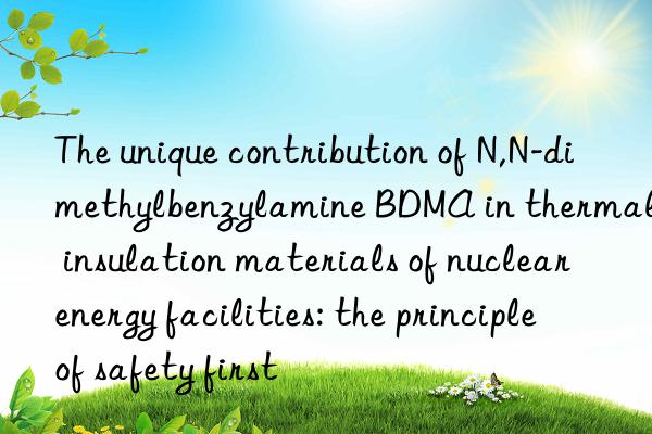 The unique contribution of N,N-dimethylbenzylamine BDMA in thermal insulation materials of nuclear energy facilities: the principle of safety first