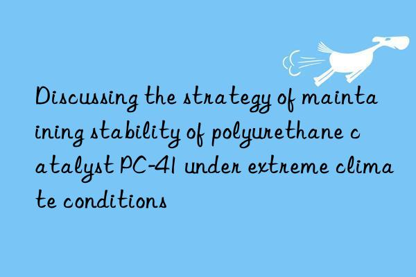 Discussing the strategy of maintaining stability of polyurethane catalyst PC-41 under extreme climate conditions