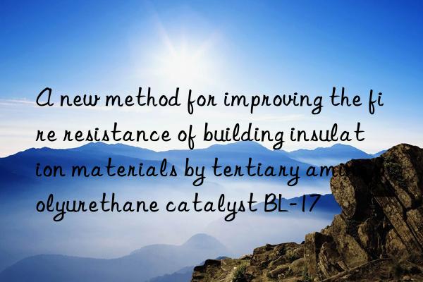 A new method for improving the fire resistance of building insulation materials by tertiary amine polyurethane catalyst BL-17