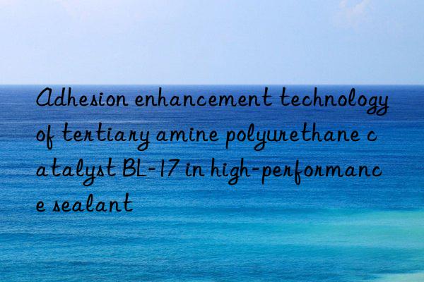 Adhesion enhancement technology of tertiary amine polyurethane catalyst BL-17 in high-performance sealant