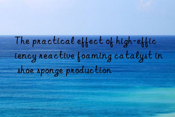 The practical effect of high-efficiency reactive foaming catalyst in shoe sponge production