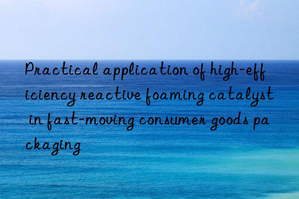 Practical application of high-efficiency reactive foaming catalyst in fast-moving consumer goods packaging