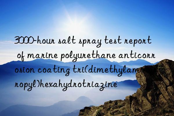 3000-hour salt spray test report of marine polyurethane anticorrosion coating tri(dimethylaminopropyl)hexahydrotriazine