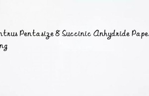 Ventrus Pentasize 8 Succinic Anhydride Paper Sizing