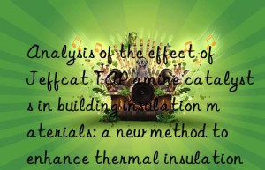 Analysis of the effect of Jeffcat TAP amine catalysts in building insulation materials: a new method to enhance thermal insulation performance