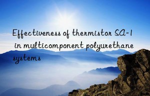 Effectiveness of thermistor SA-1 in multicomponent polyurethane systems