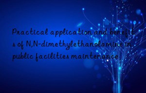 Practical application and benefits of N,N-dimethylethanolamine in public facilities maintenance