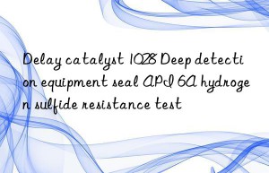 Delay catalyst 1028 Deep detection equipment seal API 6A hydrogen sulfide resistance test