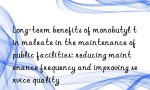 Long-term benefits of monobutyl tin maleate in the maintenance of public facilities: reducing maintenance frequency and improving service quality