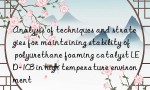 Analysis of techniques and strategies for maintaining stability of polyurethane foaming catalyst LED-103 in high temperature environment