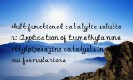 Multifunctional catalytic solution: Application of trimethylamine ethylpiperazine catalysts in various formulations