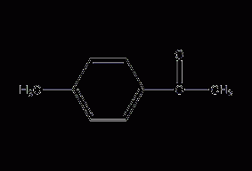 Structural formula of p-methylacetophenone