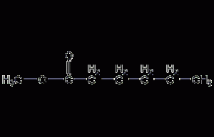 Methyl hexanoate structural formula