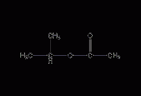 Isopropyl acetate structural formula