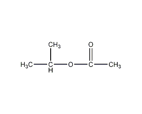 Isopropyl acetate structural formula