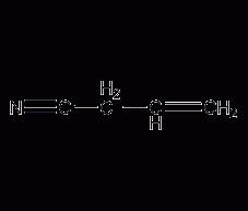 Allyl cyanide structural formula