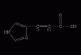 4-imidazole acrylic acid structural formula