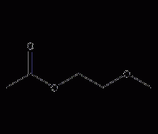 2-methoxyethyl acetate structural formula