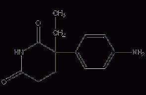 Aminoglutamide structural formula