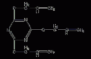 Triallyl cyanurate structural formula