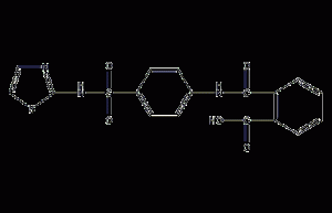 Phthalosulfathiazole Structural Formula