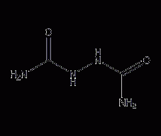 N,N'-diacarbamoyl hydrazide structural formula