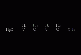 Hexane structural formula