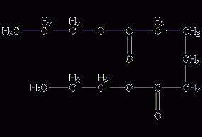 Dipropyl adipate structural formula