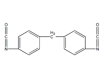 4,4'-methylene bis(phenyl isocyanate) structural formula