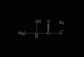 Silver lactate structural formula