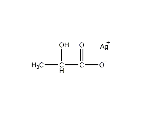 Silver lactate structural formula