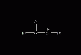 Bromoacetic acid structural formula