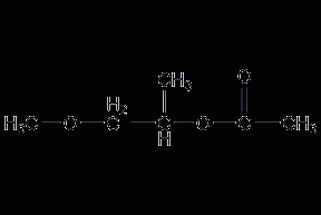 Propylene glycol monomethyl ether acetate structural formula