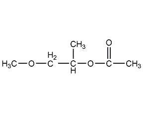 Propylene glycol monomethyl ether acetate structural formula