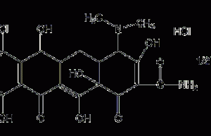 Demeclocycline hydrochloride structural formula