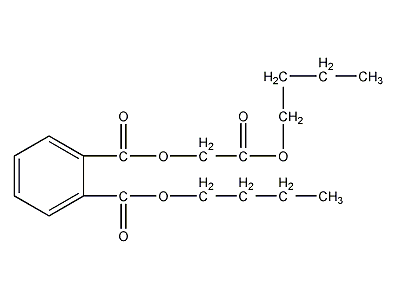 Butyl phthaloyl butyl glycolate structural formula