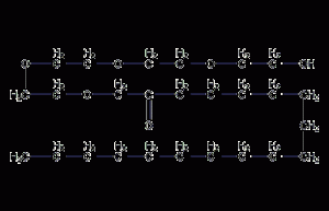 Diethylene glycol stearate structural formula