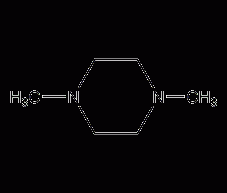 N,N'-dimethylpiperazine structural formula