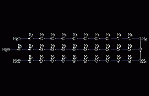 Structural formula of tri-n-dodecylamine