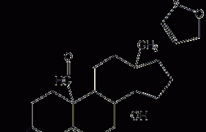 Structural formula of Trichoderma aglycone