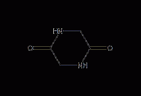 Glycine anhydride structural formula