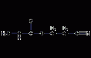 Structural formula of cyanoethyl acrylate