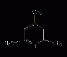 2,4,6-trimethylpyridine structural formula