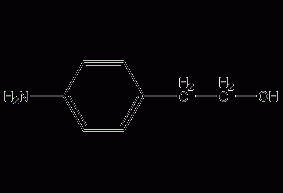 Structural formula of p-aminophenylethanol