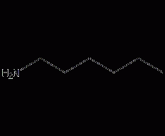 Hexylamine structural formula