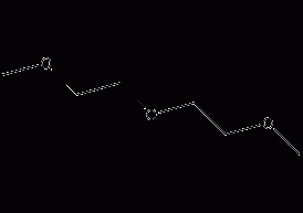 Diethylene glycol dimethyl ether structural formula