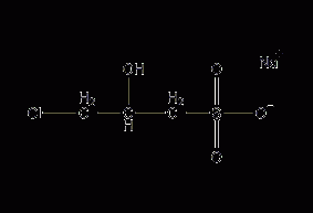 3-Chloro-2-hydroxypropanesulfonate sodium salt structural formula